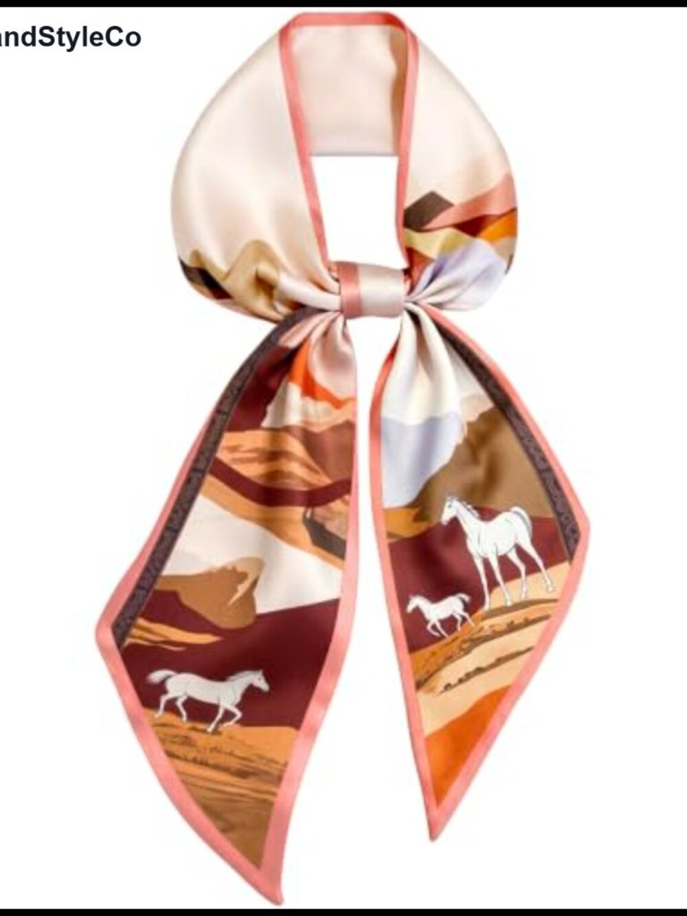Satin Silk Hair Scarf Neck Scarf for Women Lightweight Versatile Styling